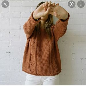 Tradlands modern fisher sweater, xs